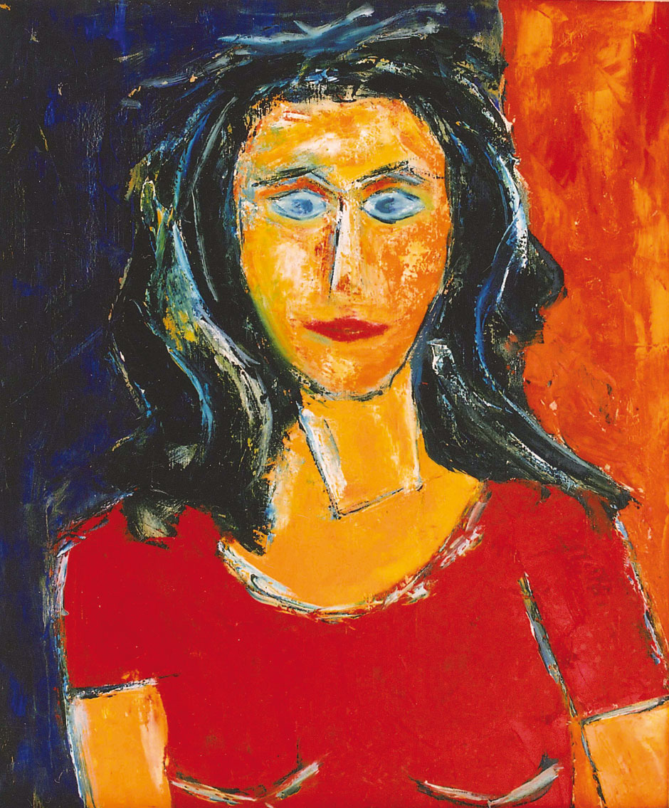 German Expressionism Portrait Andrea by Hubert Roestenburg 